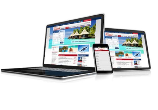 Мобилна версия на туристически сайт