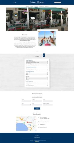 Уеб сайт за ресторант в Испания