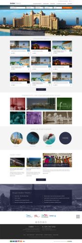 Изработка на туристически сайт, прeдлагащ хотелско настаняване в Дубай и Абу Даби и местни екскурзии